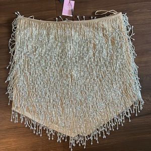 Pretty Little Thing Tasseled Mini Skirt